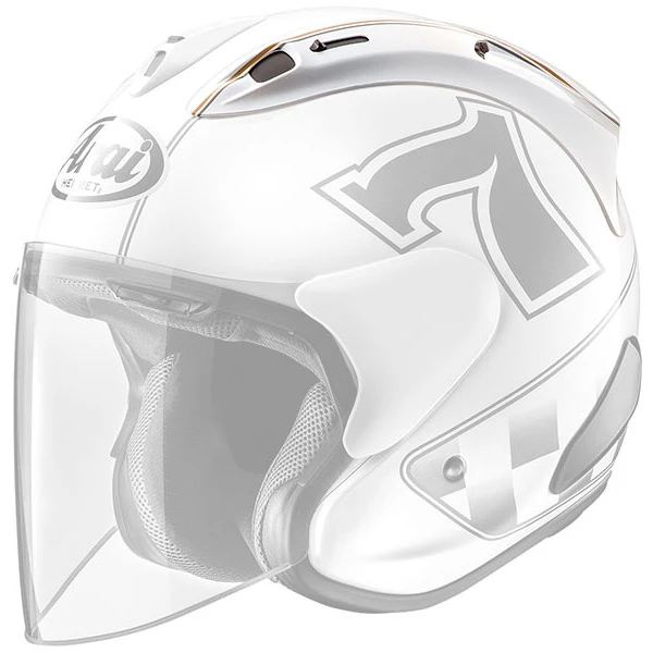 Hot Sale 🎉 Ventilation Arai Type-12 Sz Ram X Cafè Racer White ❤️ 3 Hot Sale 🎉 Ventilation Arai Type-12 Sz Ram X Cafè Racer White ❤️
