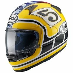 New ๐ Fiber Arai Profile V Edwards Legend Helmet Yellow โ