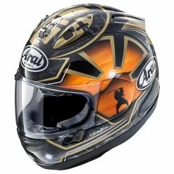 New ๐ Fiber Arai Rx-7v Evo Pedrosa Gold Spirit Helmet ๐