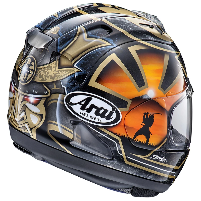 New ๐ Fiber Arai Rx-7v Evo Pedrosa Gold Spirit Helmet ๐ 4 New ๐ Fiber Arai Rx-7v Evo Pedrosa Gold Spirit Helmet ๐ - Image 2