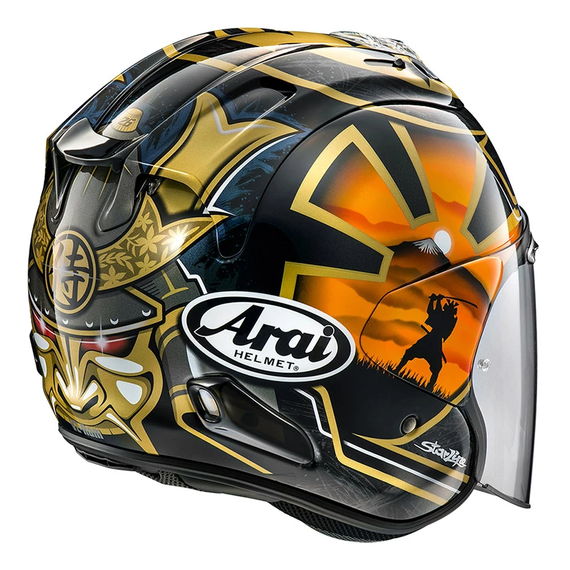 Cheap ⭐ Fiber Arai Sz-r Vas Pedrosa Gold Spirit Helmet 😍 4 Cheap ⭐ Fiber Arai Sz-r Vas Pedrosa Gold Spirit Helmet 😍 - Image 2